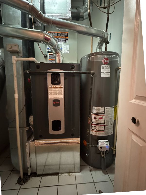 After furnace and water heater replacement
